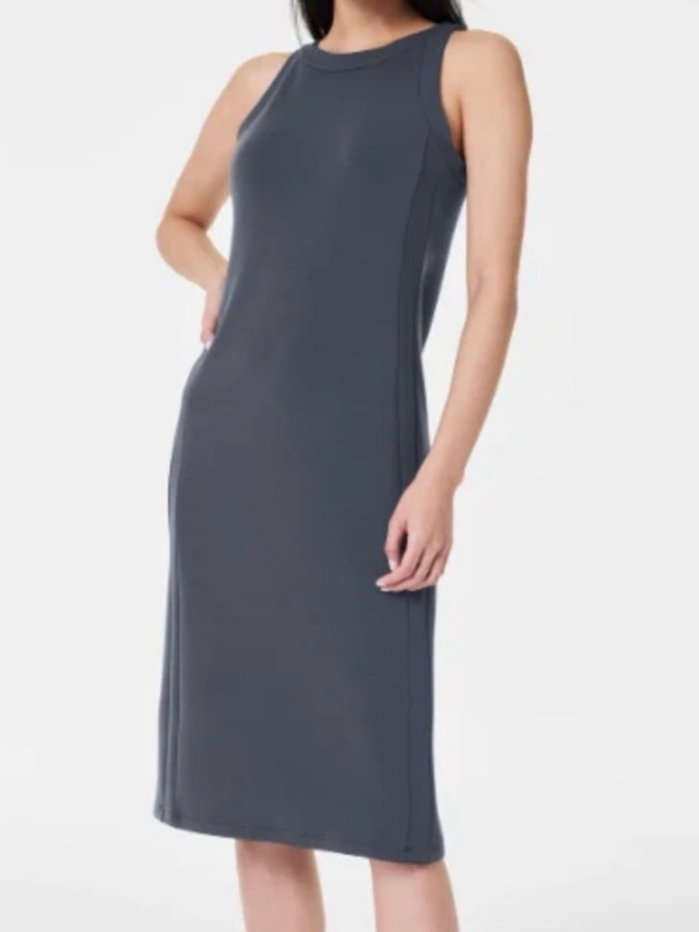 NWOT SPANX Air Essentials Dress Womens S dusty sage ish  Sleeveless Soft Comfy